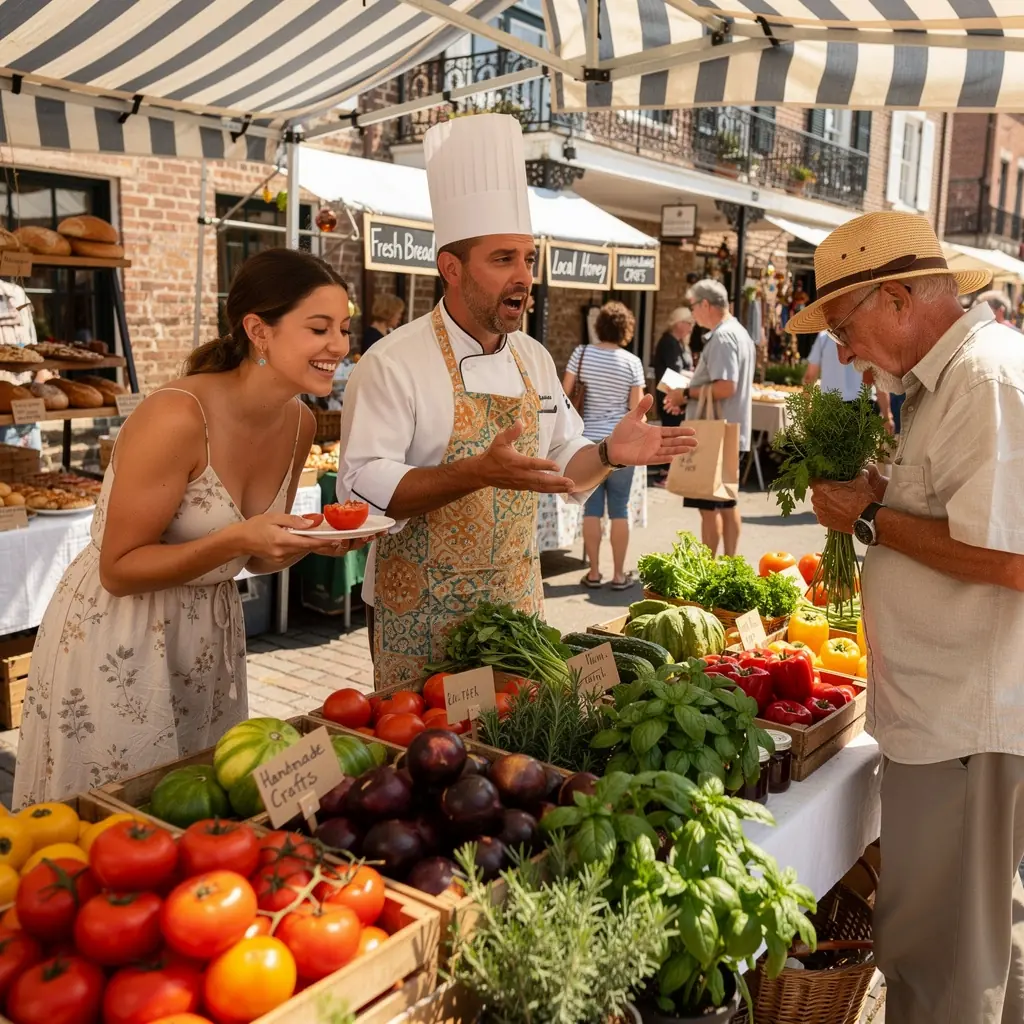 Исторический особняк с характерной южной архитектурой в районе Чарльстона, окруженный зелеными садами.